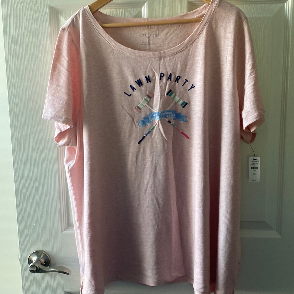 Awesome, Super Cute Pink Women’s 3X Tee Shirt. Brand New with tags